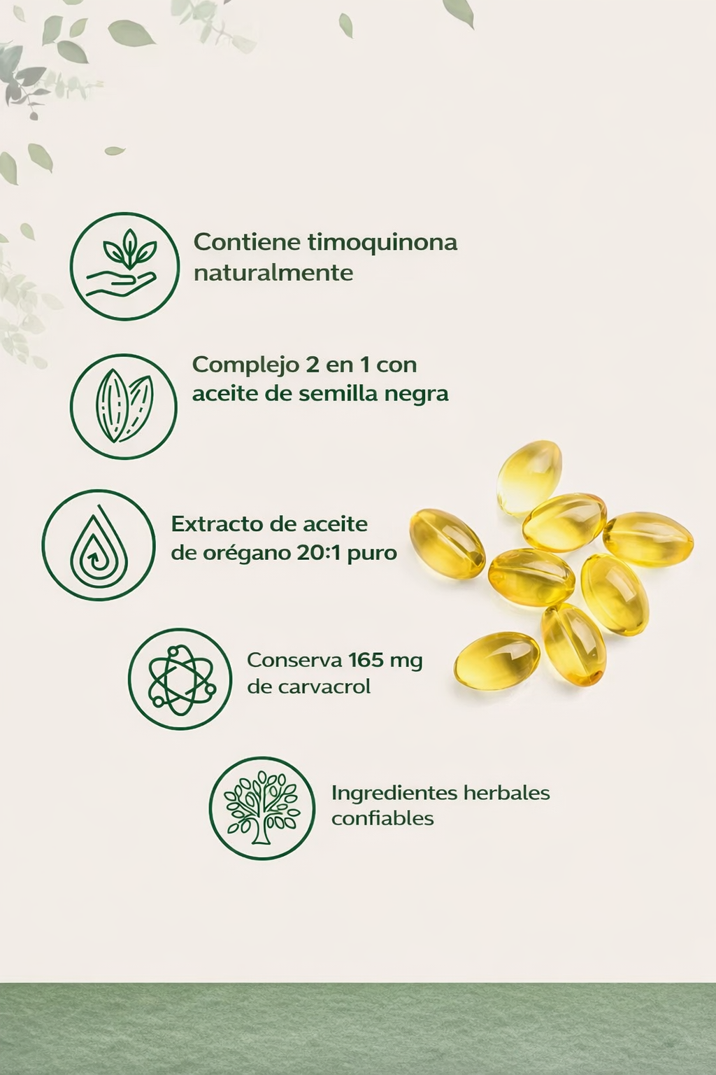 Aceite de orégano x 60 cápsulas blandas